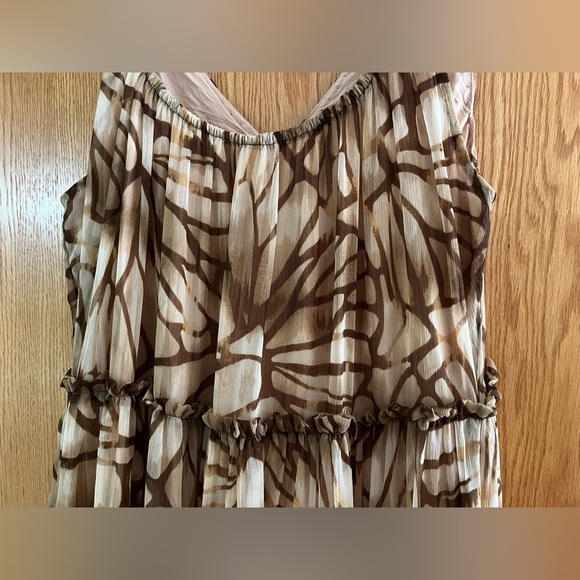 Free People Beige and Brown Patterned Dress - Picture 3 of 7